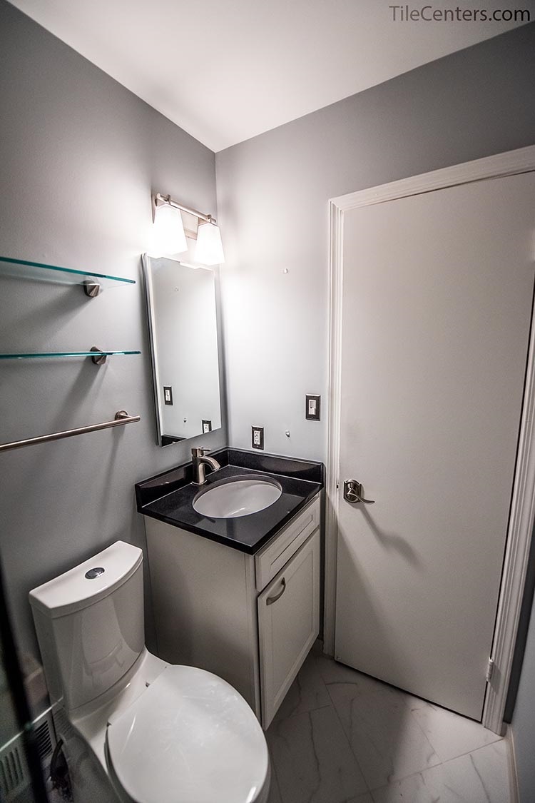 Classic Black and White Bathroom Remodel