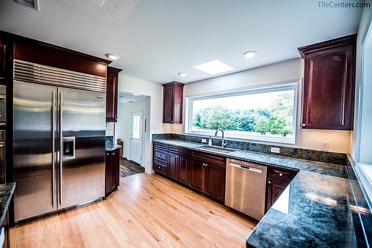 Red Oak Hardwood Flooring in Kitchen