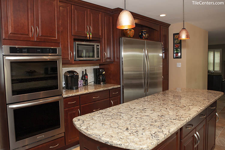 Kitchen Remodel with Floating Island Countertop