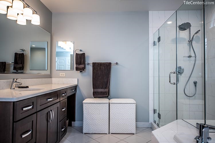 Black and White Master Bathroom Remodel