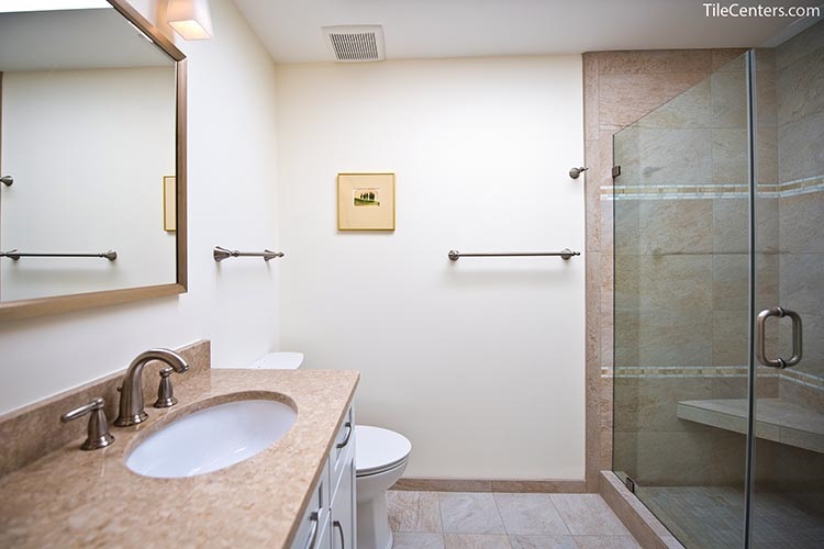 Traditional Beige Bathroom Remodel