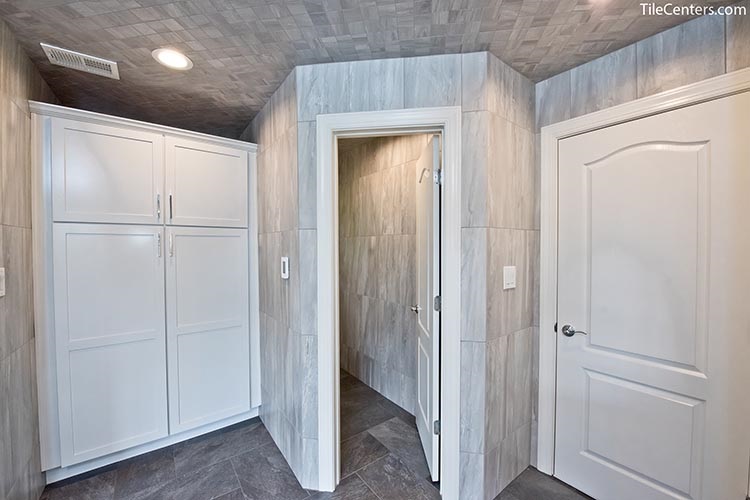 Hidden toilet and storage area