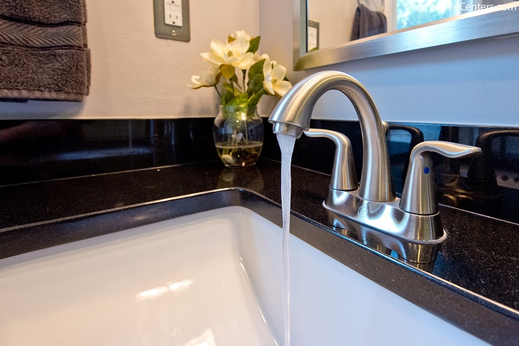 Brush Nickel Bathroom Faucet