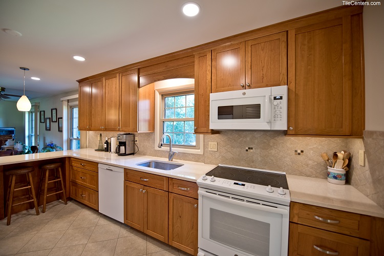 Extra Cherry Cabinet Storage Space