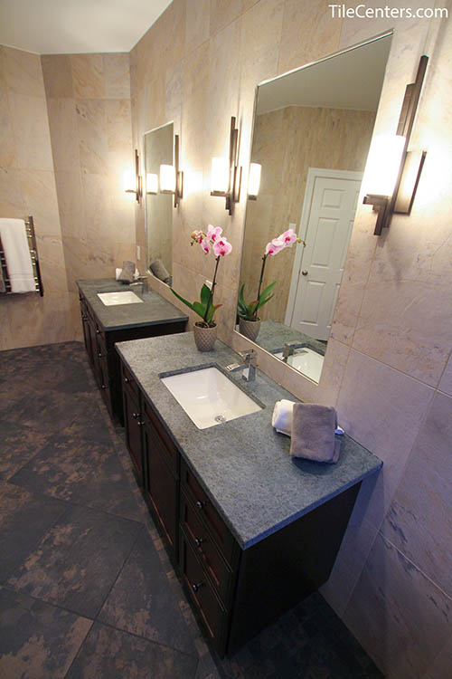 Bathroom Vanity with Mirrors
