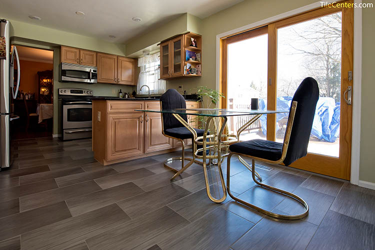 Dark Grey Kitchen Tile Floors