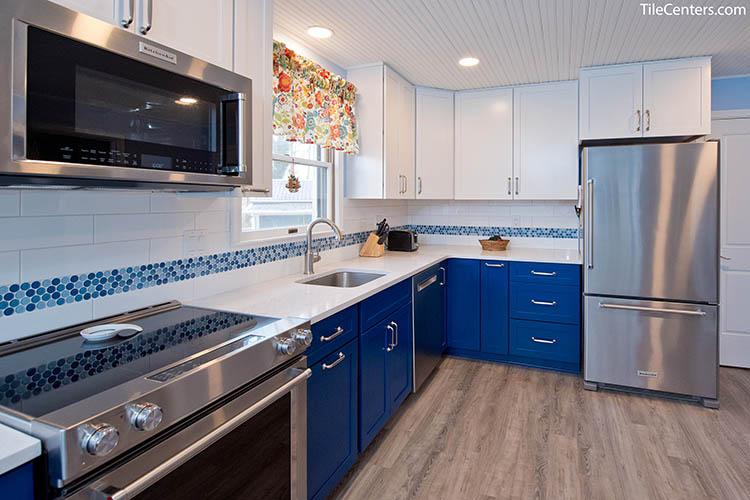 Modern Kitchen with White Countertops
