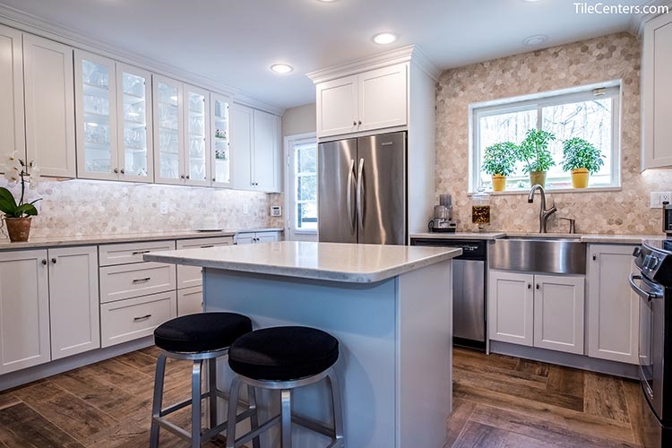 Modern White Kitchen Remodel